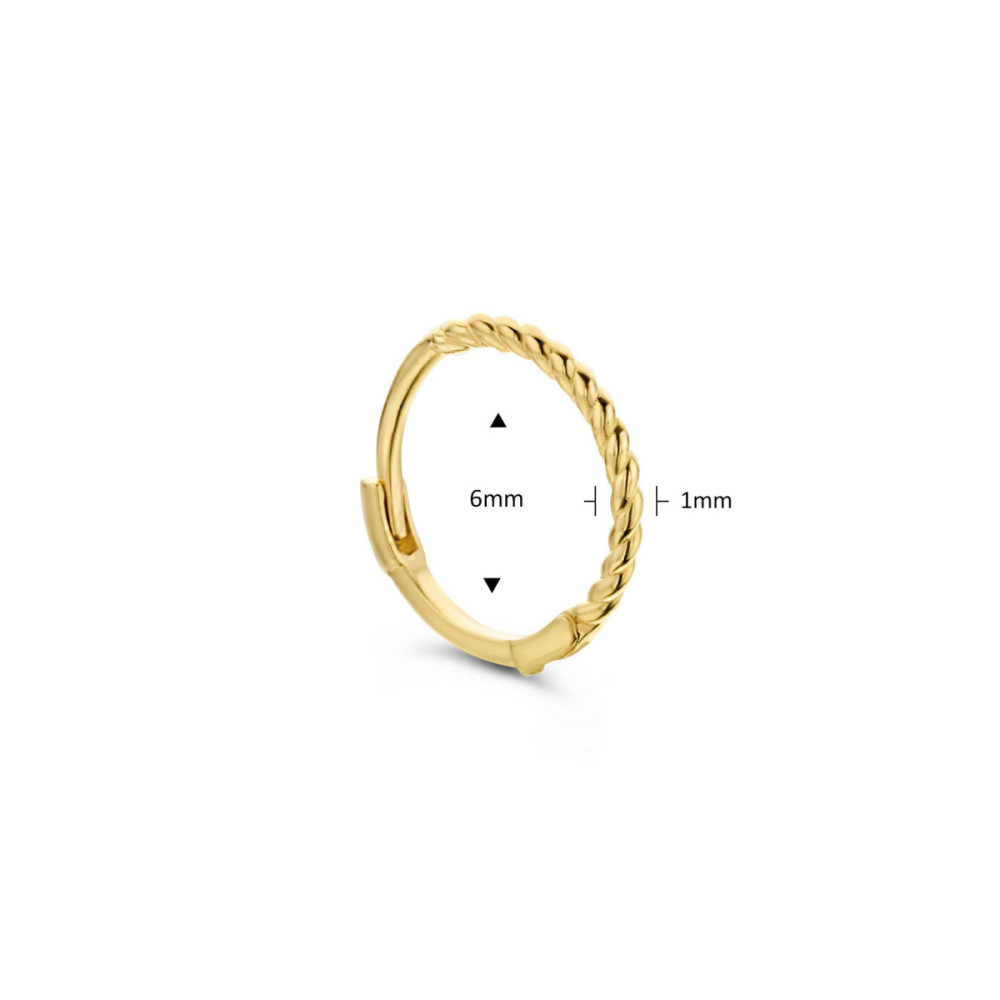 jackie-gold-jks22140-oorring-van-gedraaid-14-karaat-goud-glanzend-6-mm-diameter-per-stuk