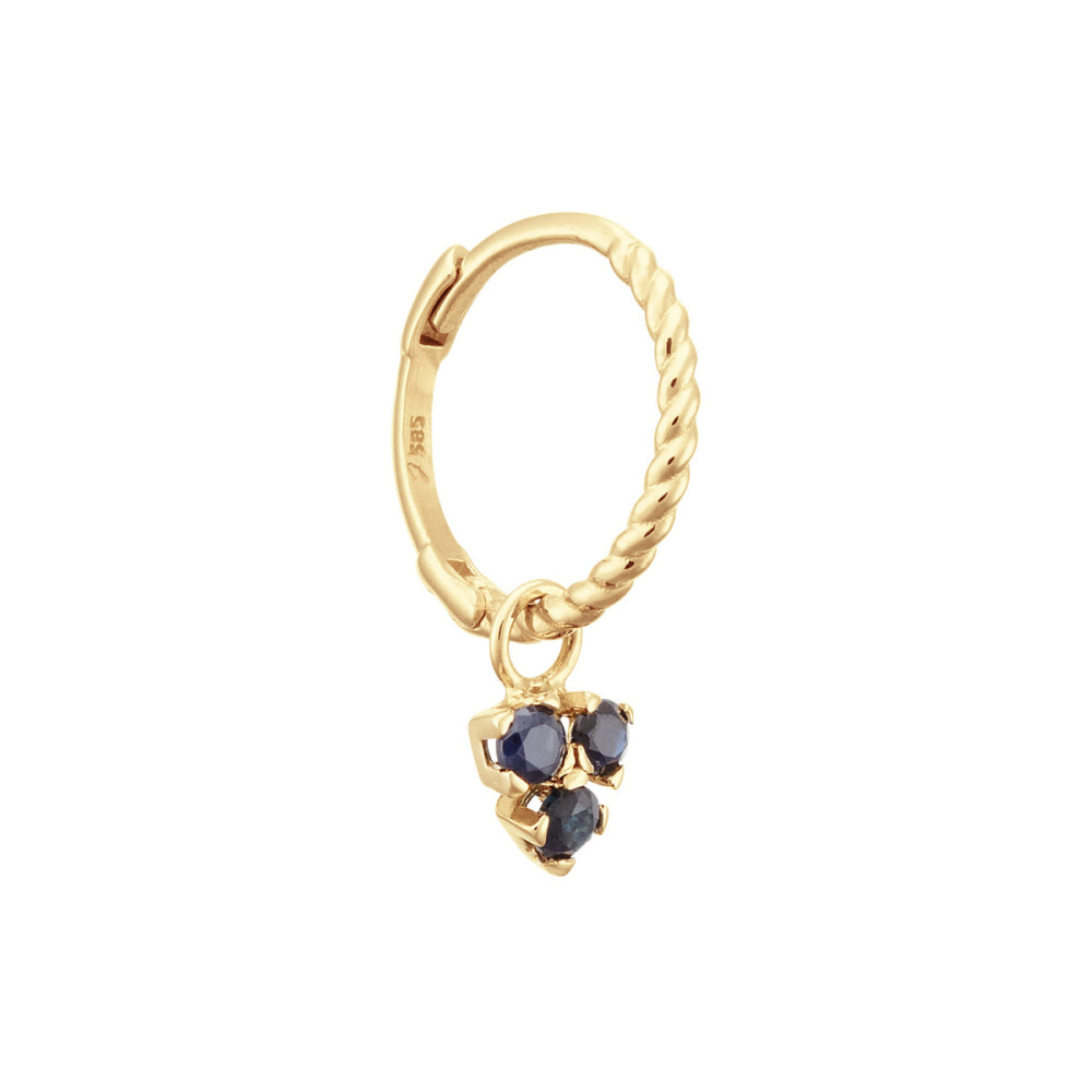 jackie-gold-jks24014-blauwe-oorring-met-saffier-hanger-van-gedraaid-14-karaat-goud-per-stuk