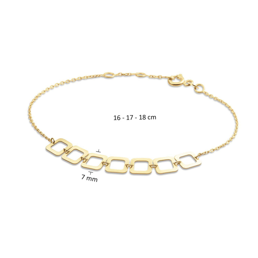 jackie-gold-laguna-jkb24466-armband-vierkanten-geelgoud-14-karaat-16-17-18-cm