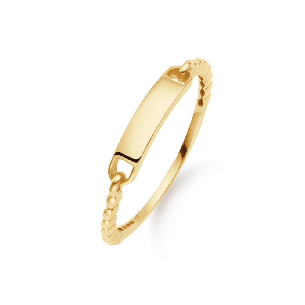 jackie-gold-lioness-jkr26-681-gepersonaliseerde-ring-goud-geribbelde-band-4-mm-breedte