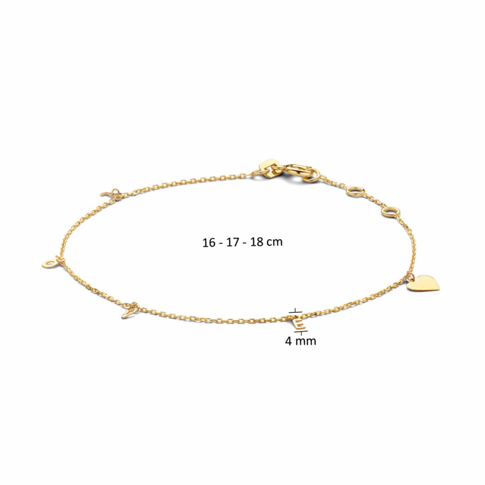jackie-gold-love-jkb20030-armband-love-geelgoud-14-karaat-lengte-16-17-18-cm