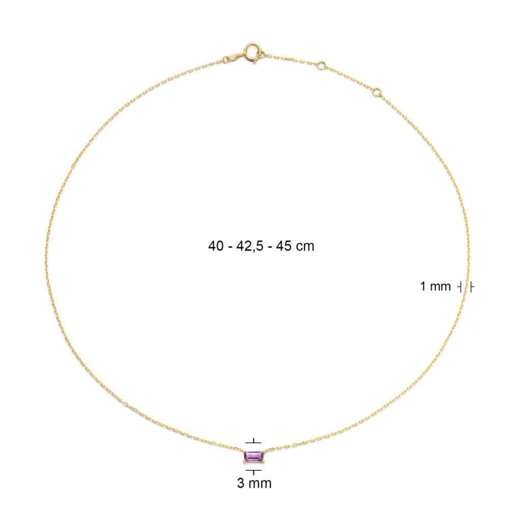 jackie-gold-medina-amethist-jkn21156-ketting-amethist-geelgoud-14-karaat-goudkleurig-paars-lengte-40-45-cm