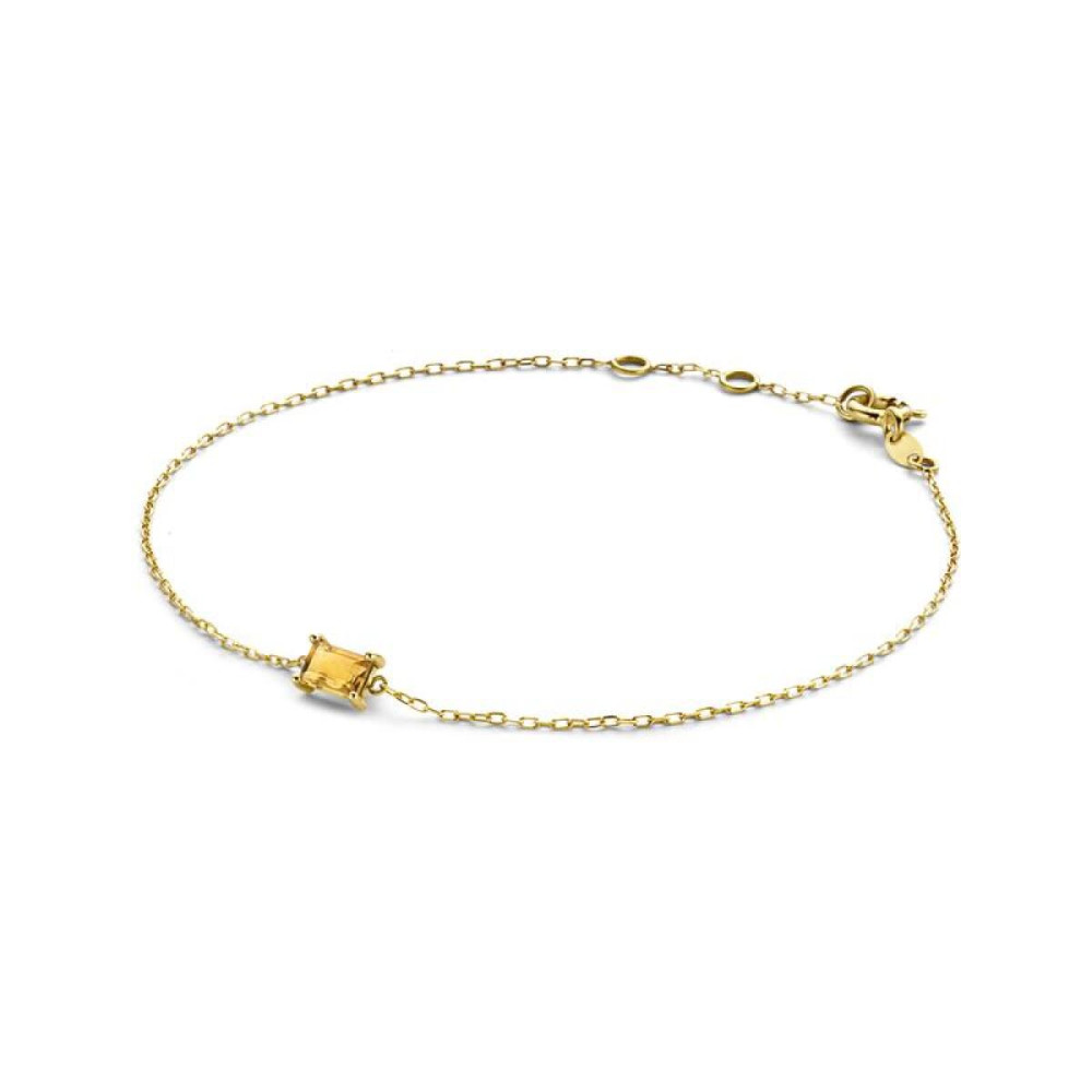 jackie-gold-medina-jkb21157-armband-geelgoud-14-karaat-citrien-goudkleurig-geel-lengte-16-17-18-cm