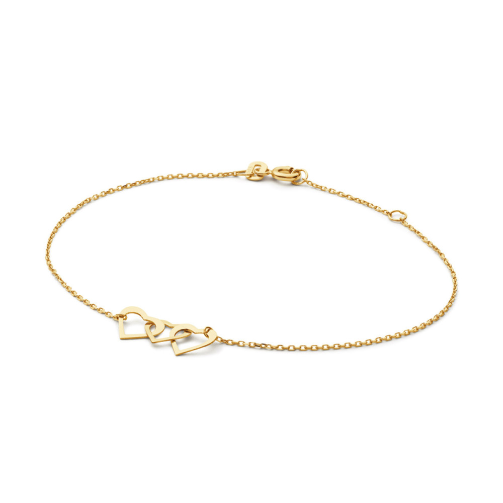jackie-gold-moving-love-jkb25550-armband-hartjes-geelgoud14-karaat-lengte-16-17-18-cm