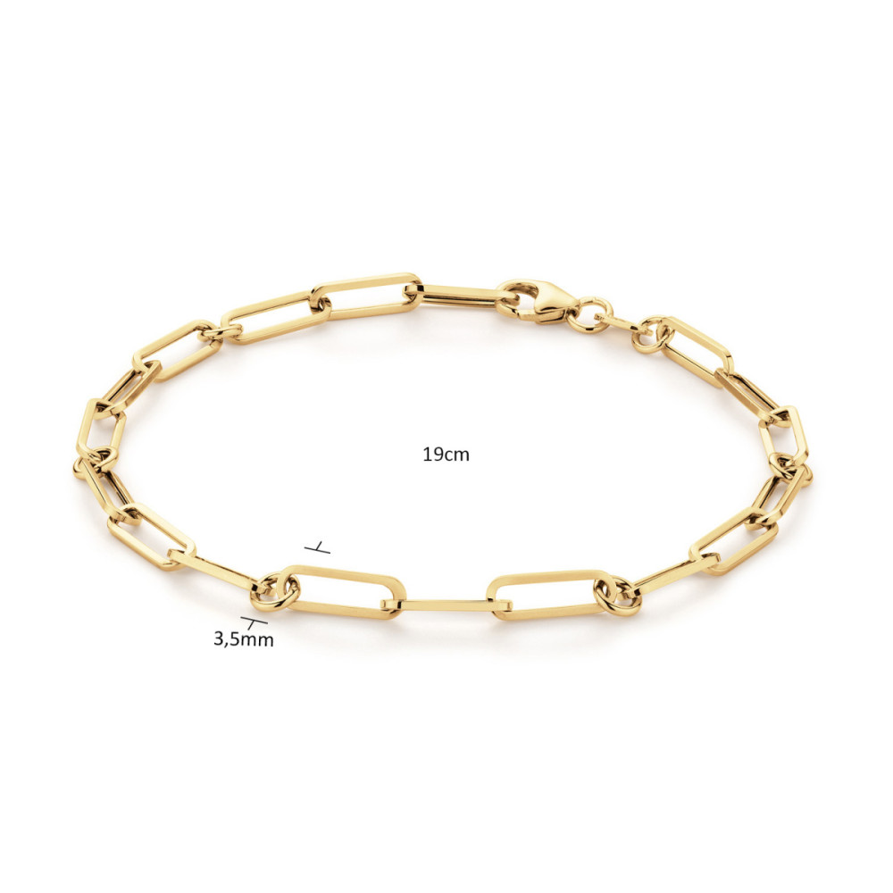 jackie-gold-pirouette-boxlink-jkb25503-armband-paperclip-14-karaat-geelgoud-lengte-max-19-cm