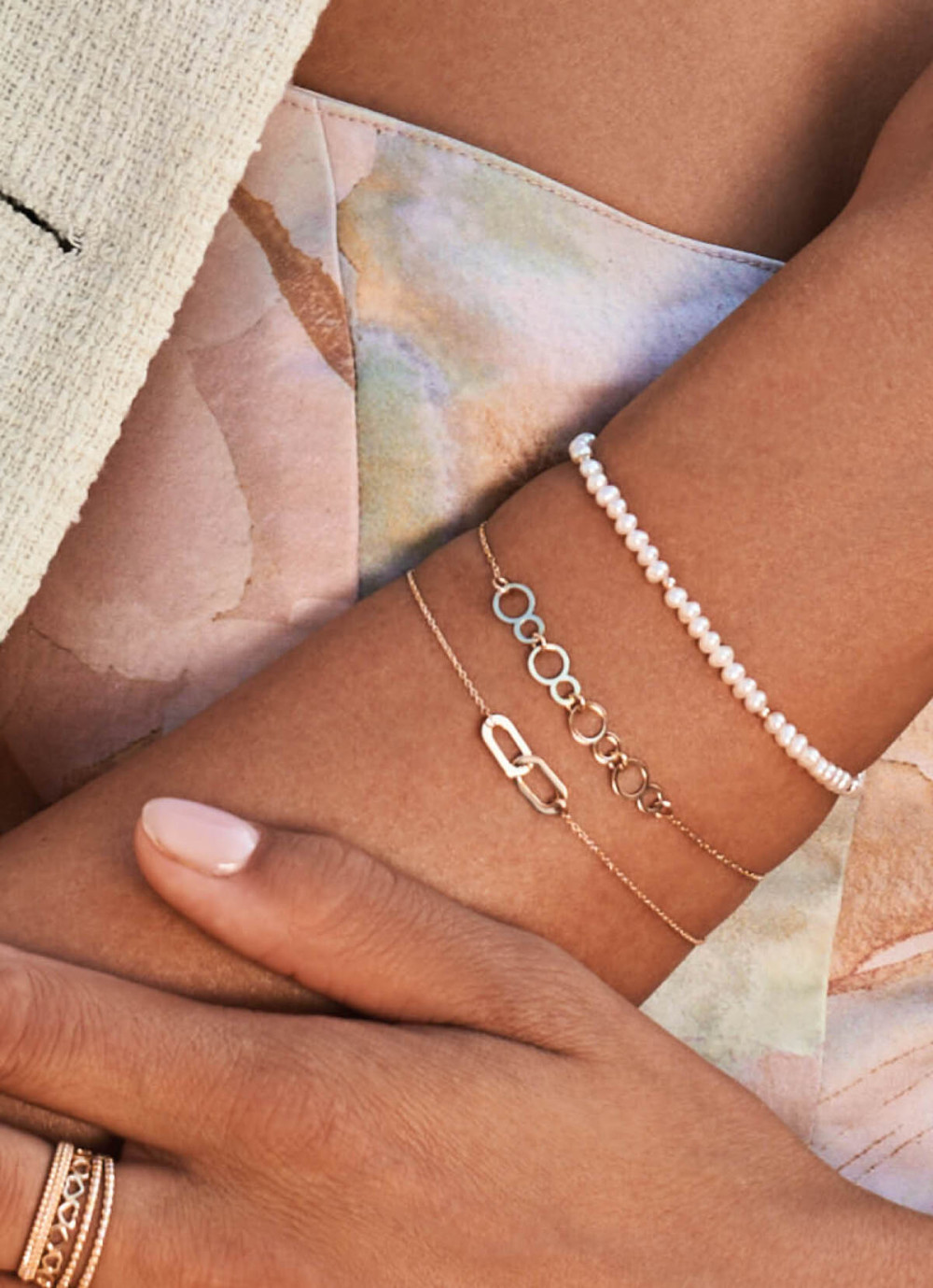 jackie-gold-rialto-jkb24464-armband-cirkels-geelgoud-14-karaat-16-17-18-cm