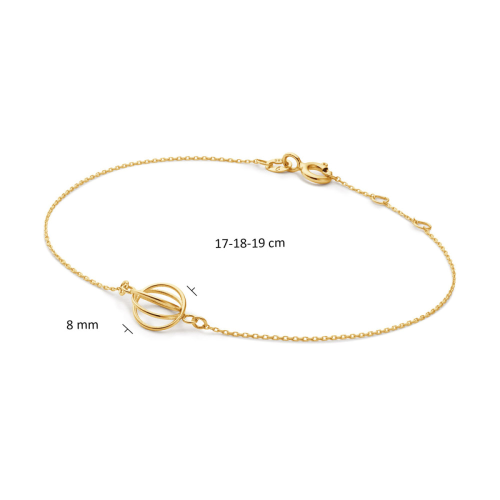 jackie-gold-spindle-jkb25551-armband-bolletje-geelgoud-14-karaat-lengte-17-18-19-cm
