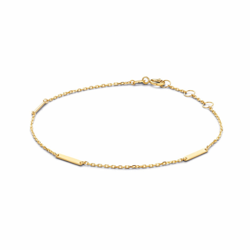 jackie-gold-triple-bar-jkb21101-armband-ankerschakel-plaatjes-geelgoud-14-karaat-lengte-17-18-19-cm