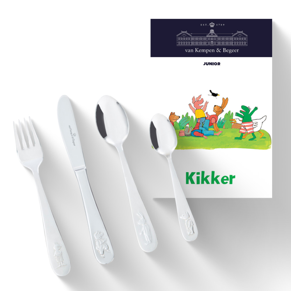 van-kempen-begeer-junior-kikker-ks066ga4-kinderbestek-4-delig-staal-zilverkleurig-glanzend