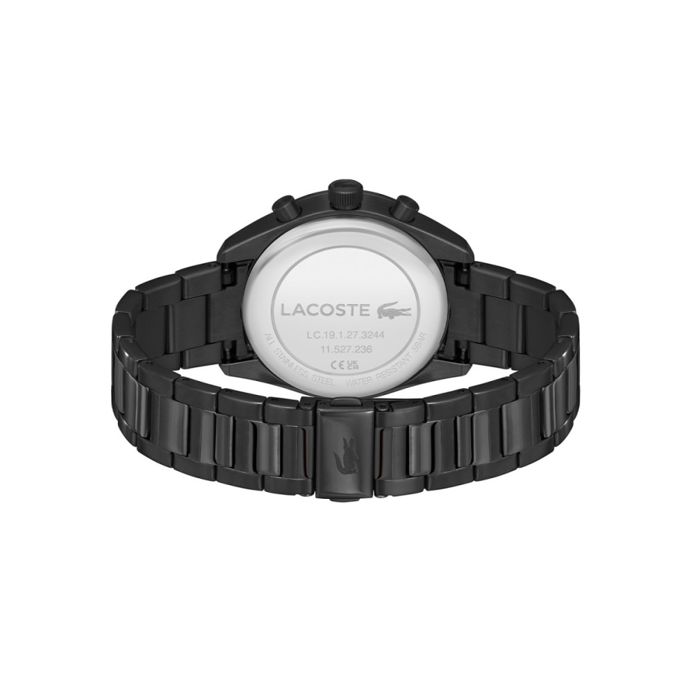 lacoste-boston-lc2011476-herenhorloge-zwart-staal-goudkleurige-details-chronograaf-42-mm