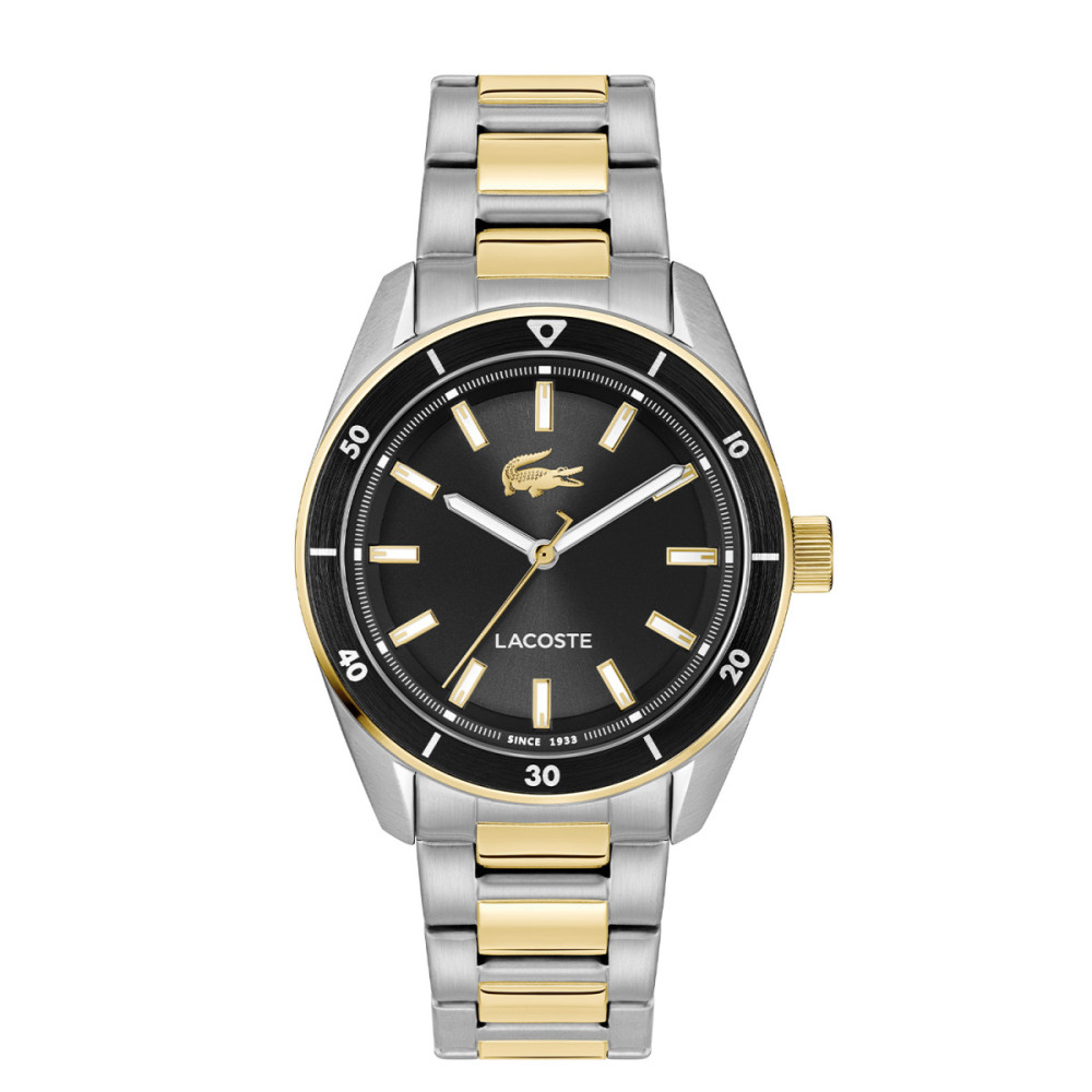 lacoste-boston-lc2011488-herenhorloge-bicolor-staal-zwarte-wijzerplaat-39-mm