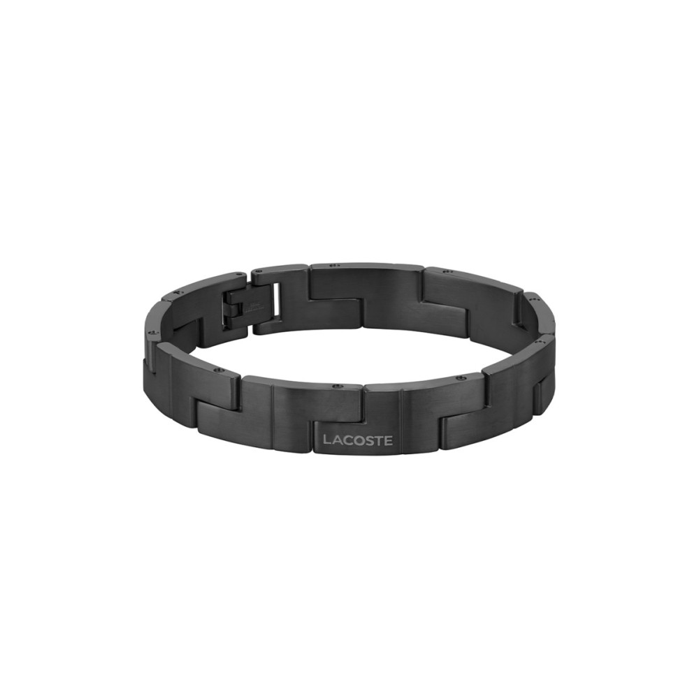 lacoste-catena-lcj2040222-herenarmband-zwart-staal-mat-schakels-10-mm-breedte-lengte-19-cm