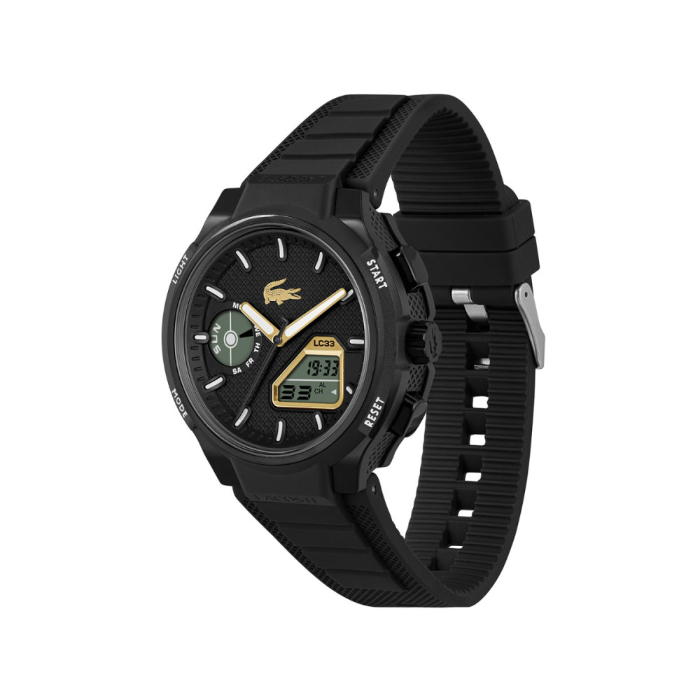 lacoste-lc33-lc2011435-herenhorloge-zwart-goudkleurig-analoog-digitaal-45-mm