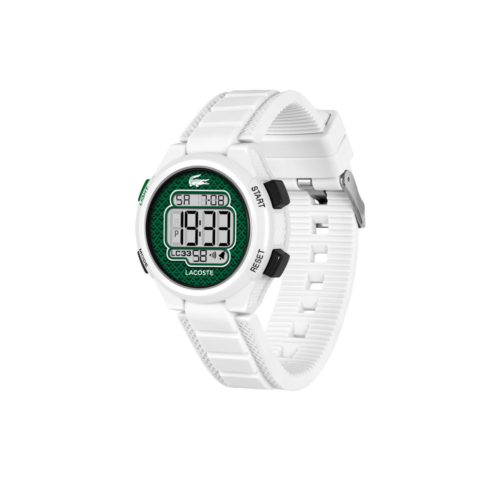lacoste-lc33-lc2030064-digitaal-horloge-wit-kunststof-groene-wijzerplaat-kinderen-34-mm