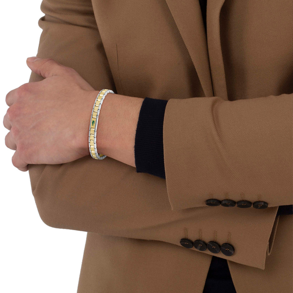 lacoste-metropole-edge-lcj2040586-herenarmband-bicolor-schakels-9-mm-breedte-lengte-19-cm