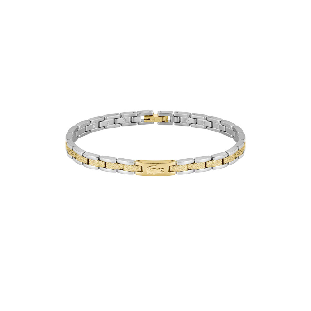 lacoste-metropole-lcj2040558-damesarmband-bicolor-mat-glanzend-staal-6-mm-breedte-lengte-16-5-cm