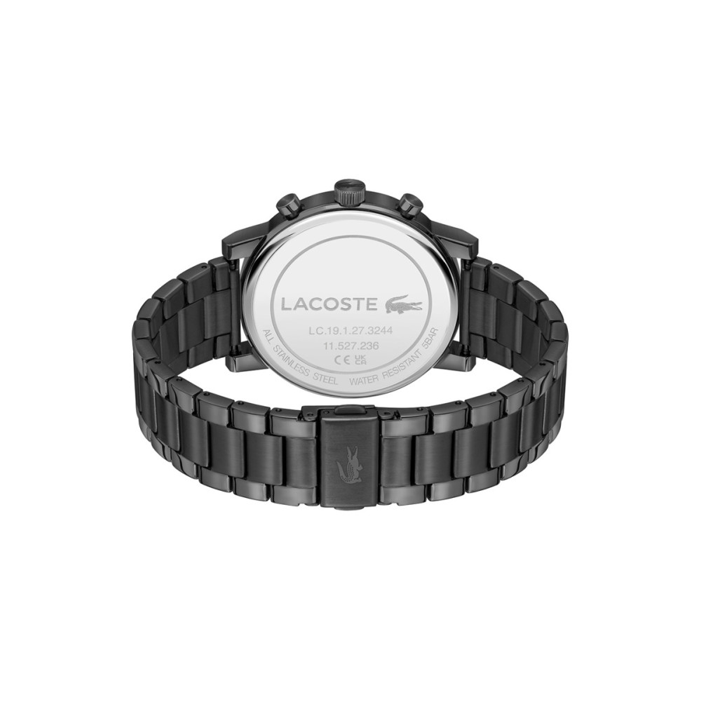 lacoste-replay-lc2011451-herenhorloge-zwart-staal-goudkleurige-wijzers-44-mm