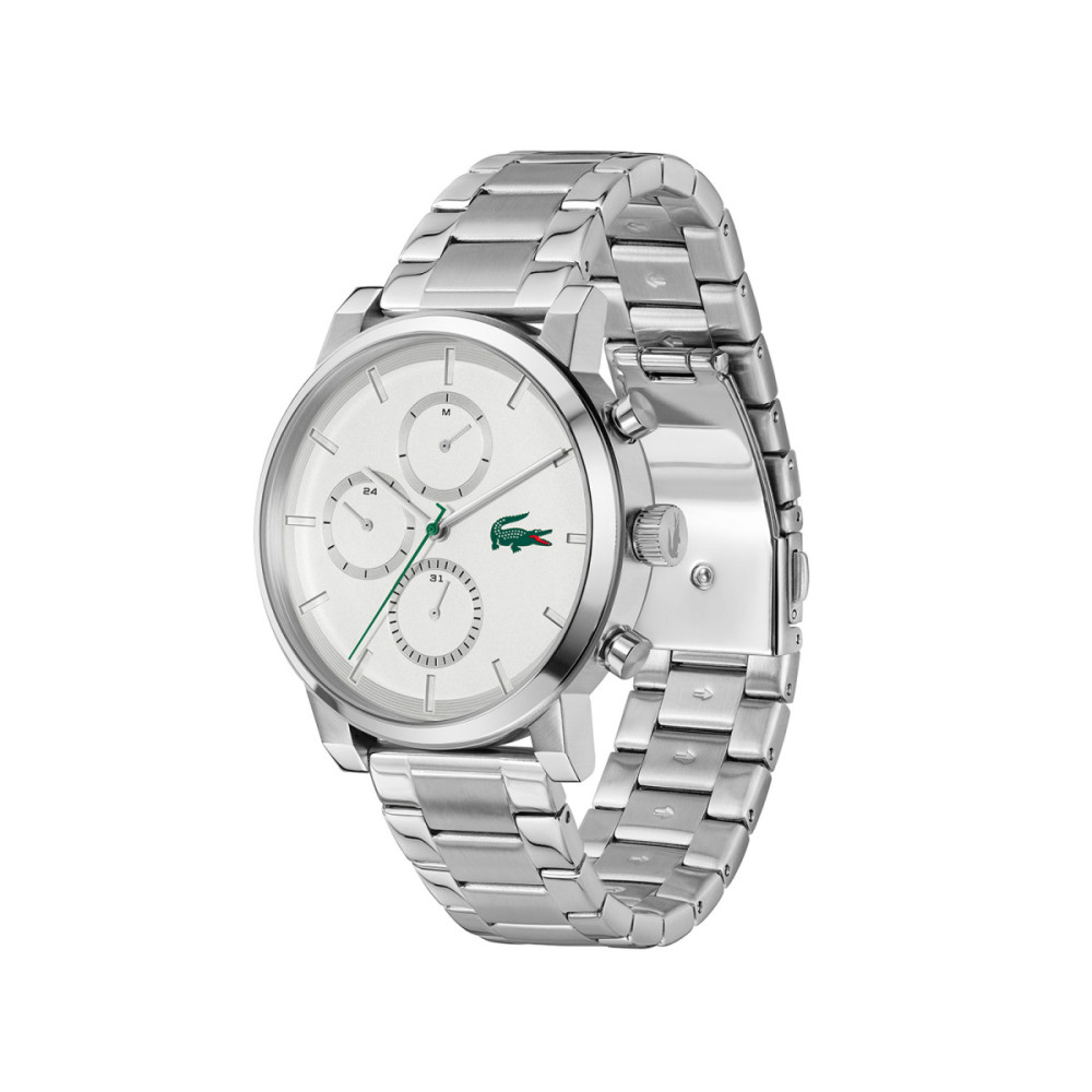 lacoste-replay-lc2011452-herenhorloge-zilverkleurig-staal-witte-wijzerplaat-44-mm
