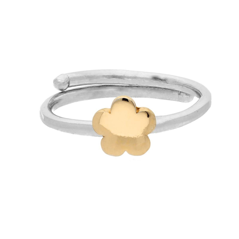 lapetra-lprv0005-bloem-ring-bicolor-van-zilver-en-gold-plated-voor-kinderen-5-mm-breed