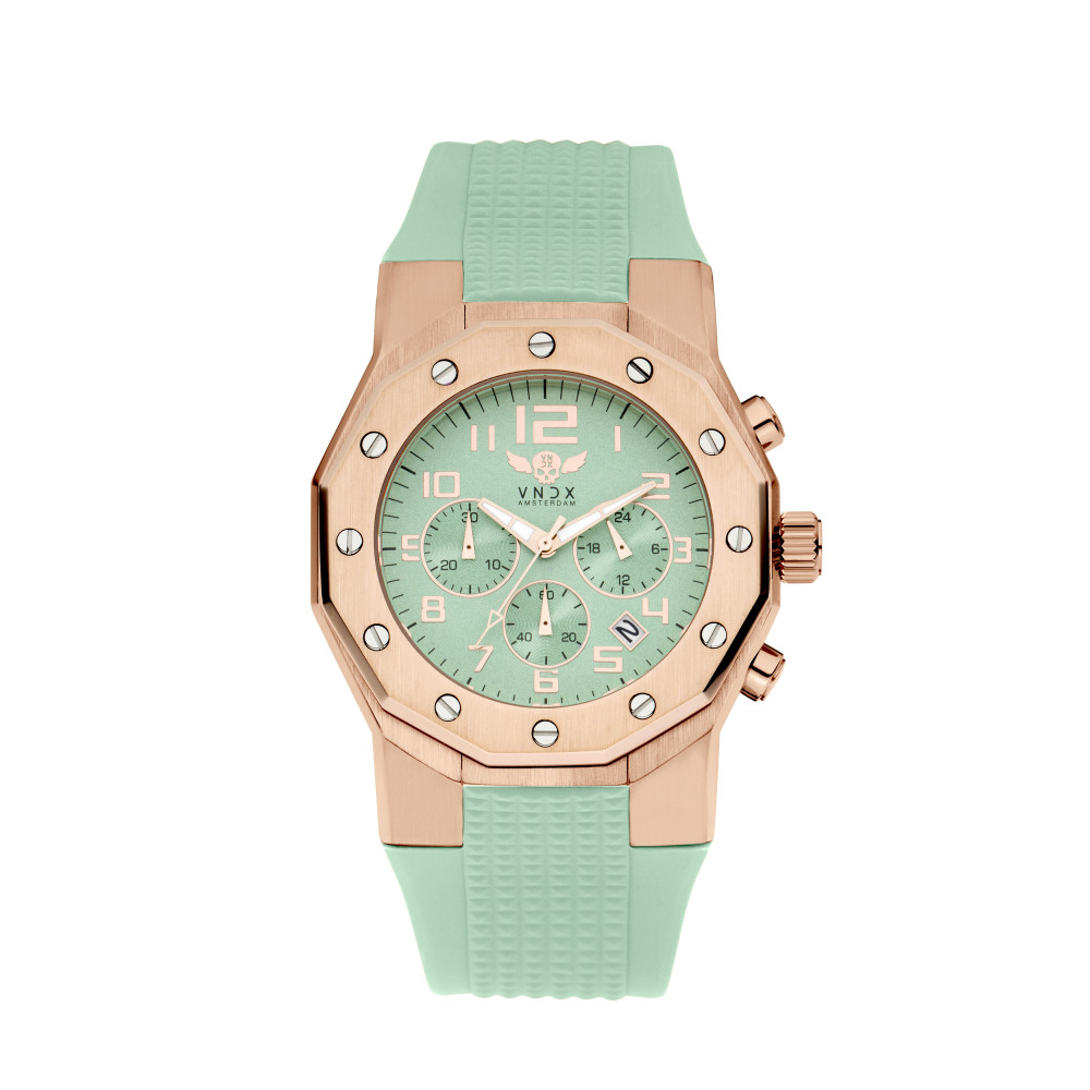 vndx-ibiza-rebel-lr12810-25-stoer-unisex-horloge-met-turquoise-siliconen-band-en-rosekleurige-kast