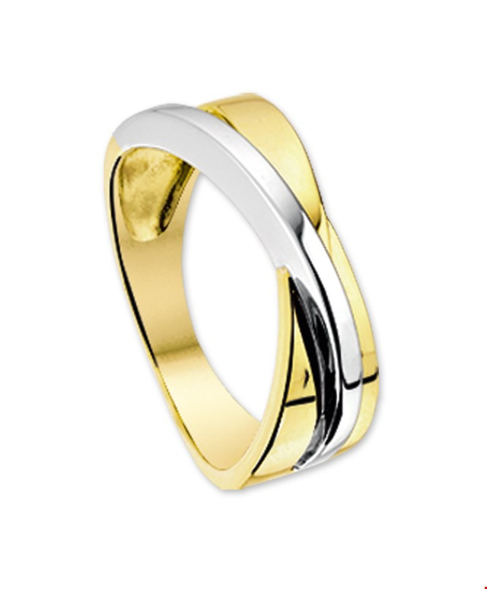14-karaat-bicolor-crossover-ring-met-elegant-overlappend-ontwerp