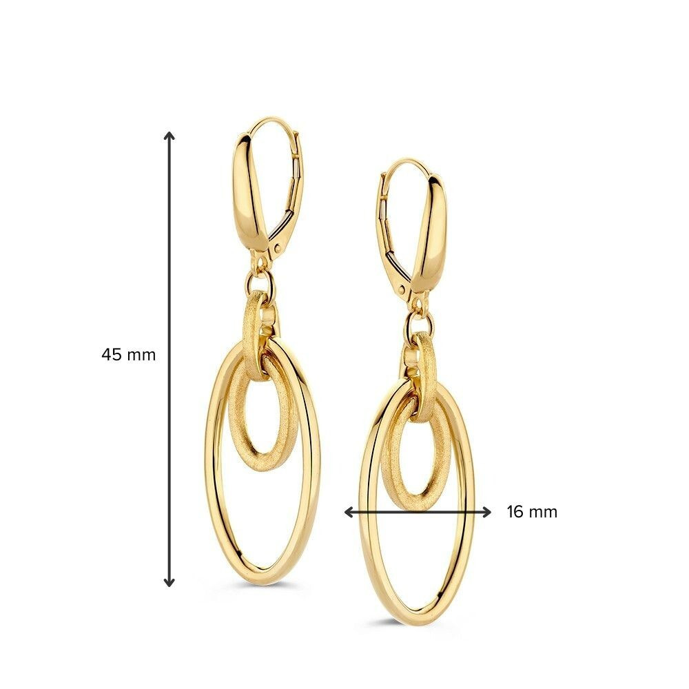 14-karaat-bicolor-oorbellen-met-ovale-glanzende-en-matte-schakels-45-x-16-mm
