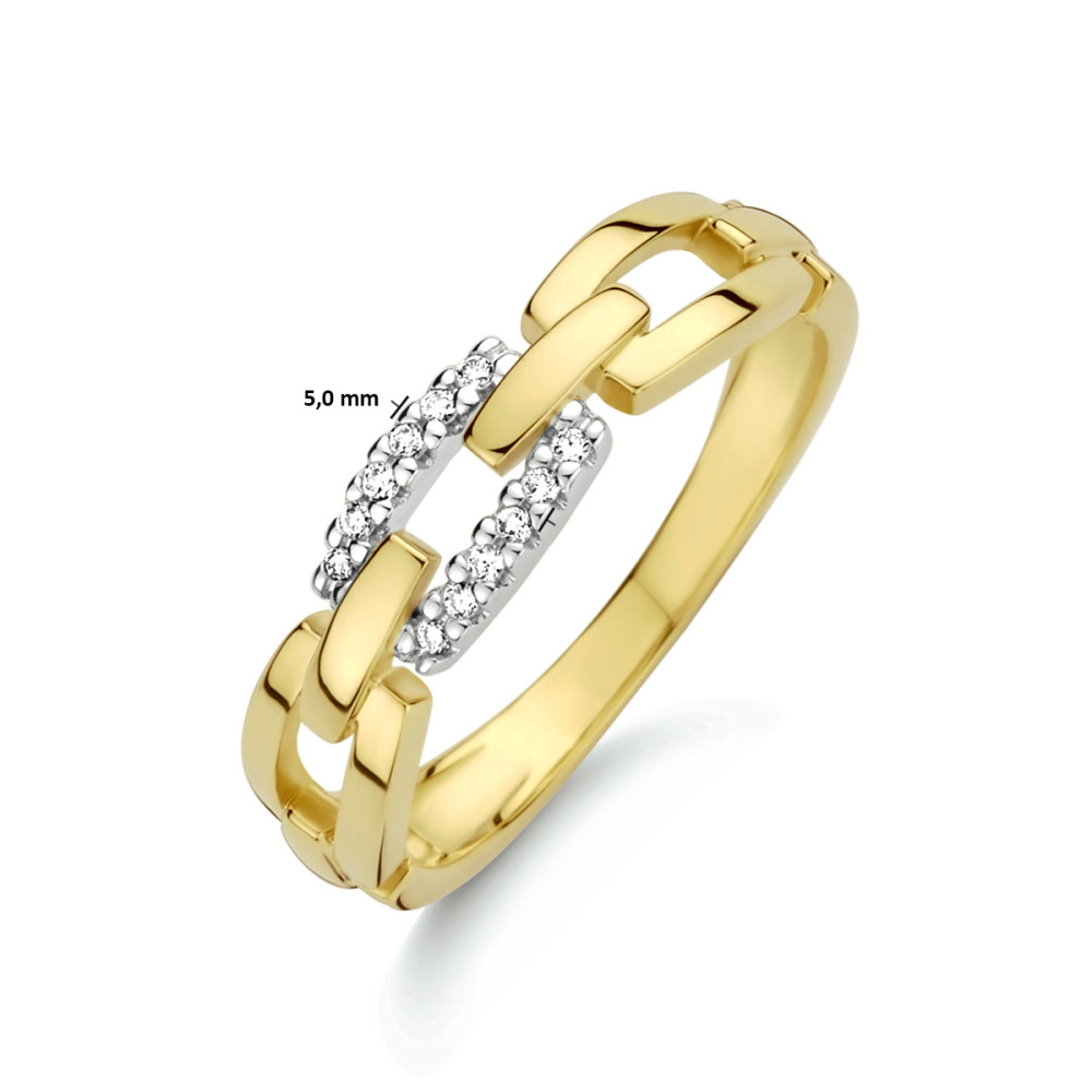 14-karaat-geelgouden-schakelring-met-diamanten