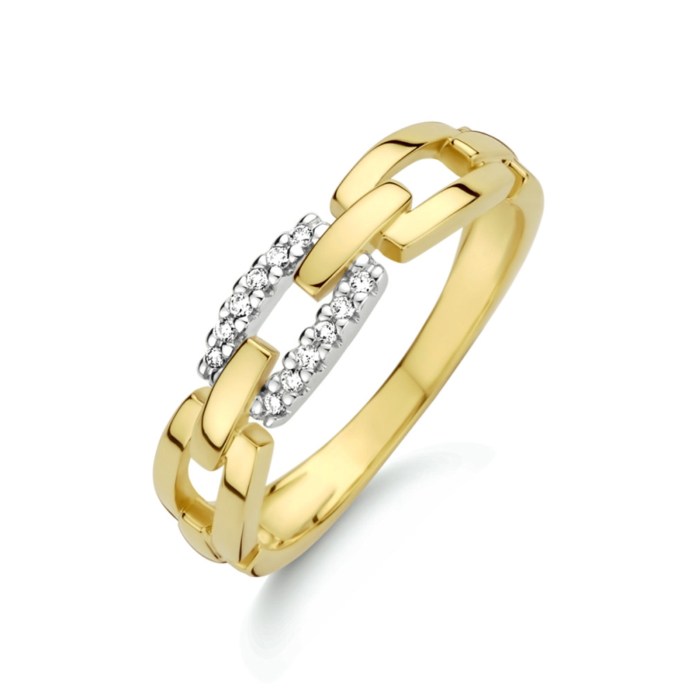 14-karaat-geelgouden-schakelring-met-diamanten