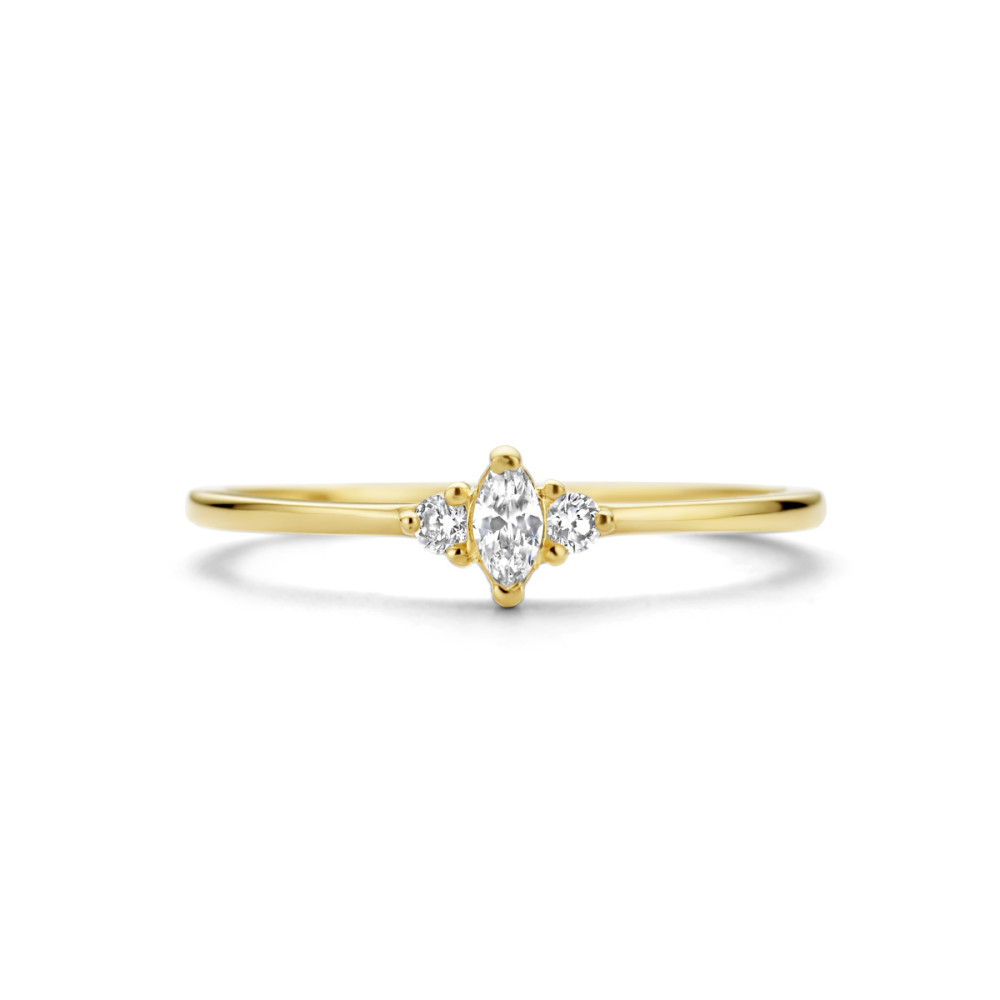 14-karaat-geelgouden-solitair-ring-met-marquise-zirkonia-en-zijstenen