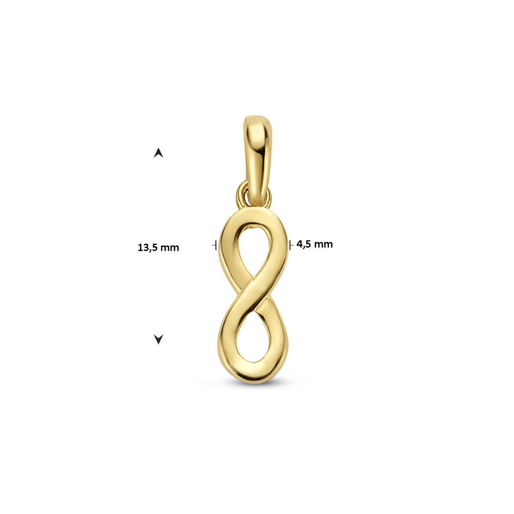 14-karaat-gladde-gouden-infinity-hanger-4-5-mm-breed-hoogte-13-5-mm