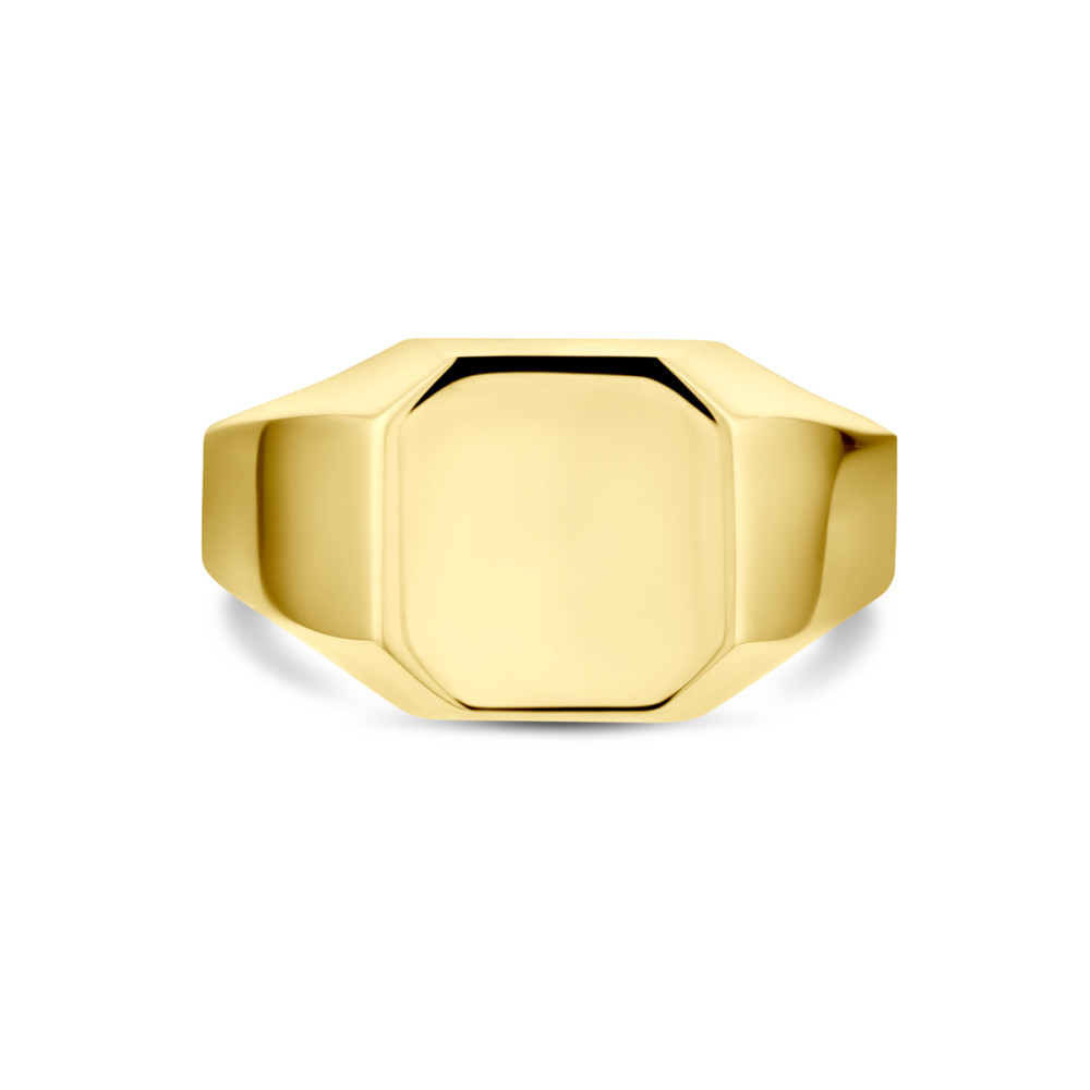 14-karaat-gouden-achthoekige-zegelring-graveerbaar