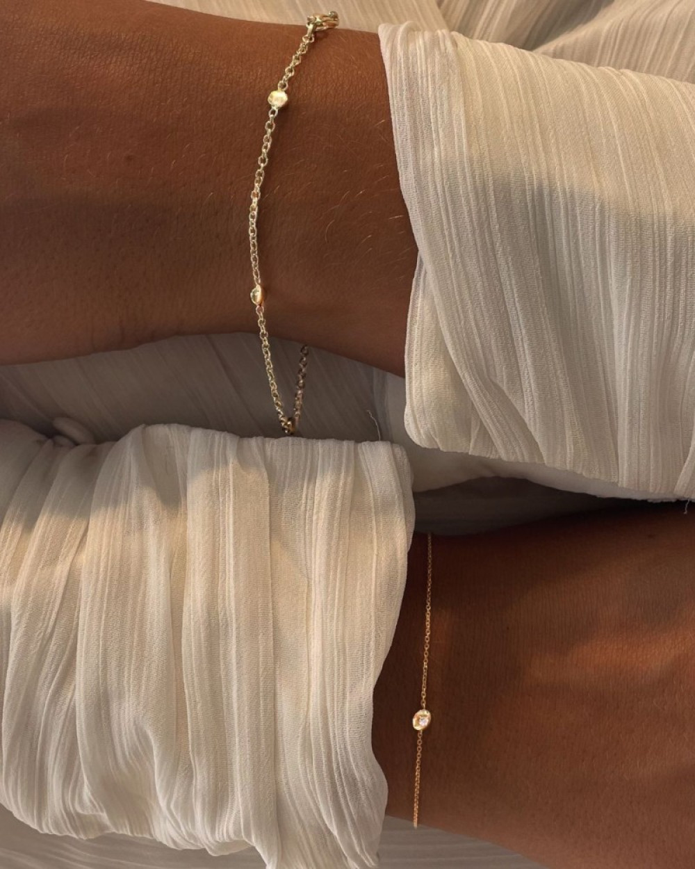 14-karaat-gouden-armband-met-ronde-schakels-glanzend-en-mat-lengte-19-cm