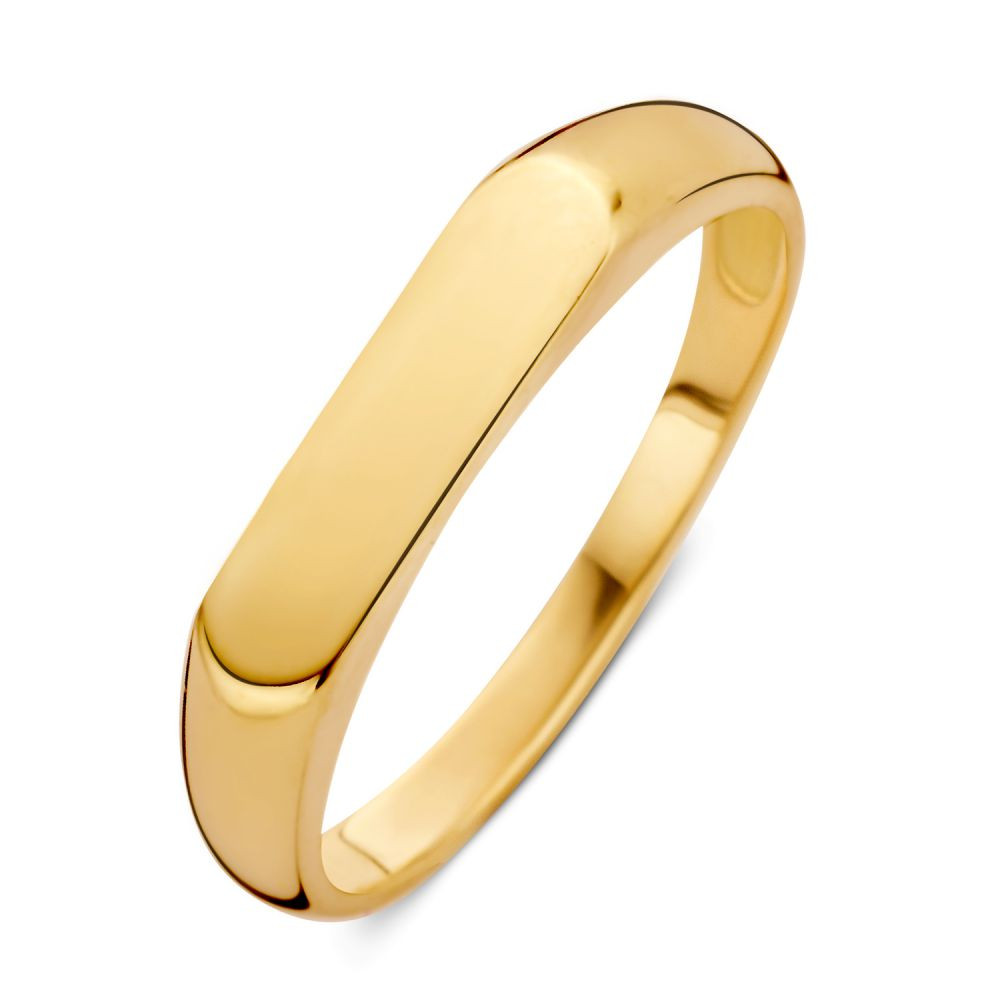 14-karaat-gouden-basisring-met-gladde-bandvorm