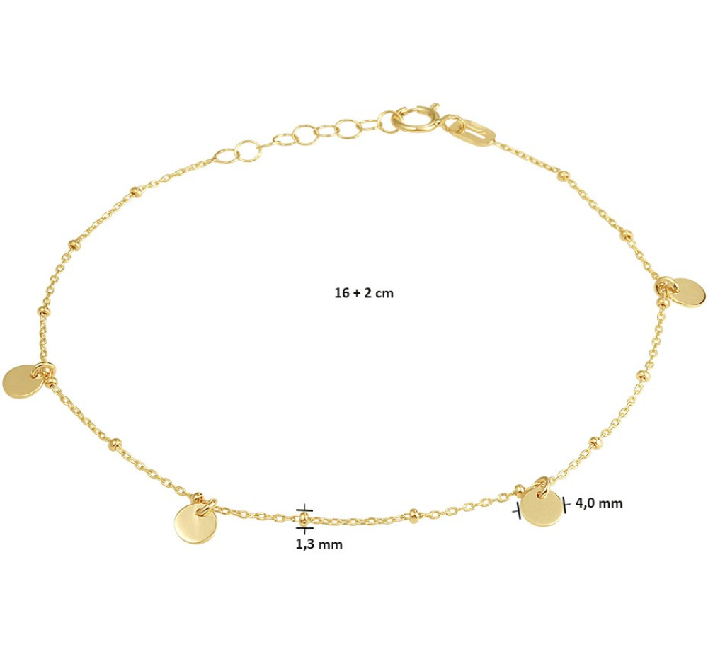 14-karaat-gouden-bedelarmband-met-ronde-schakels-en-verstelbare-lengte