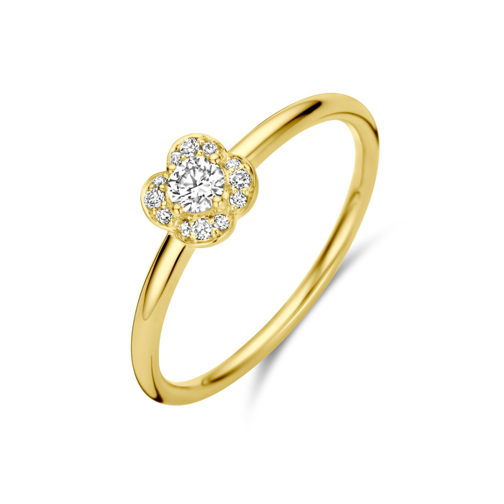 14-karaat-gouden-bloem-ring-met-diamanten-in-halo-stijl