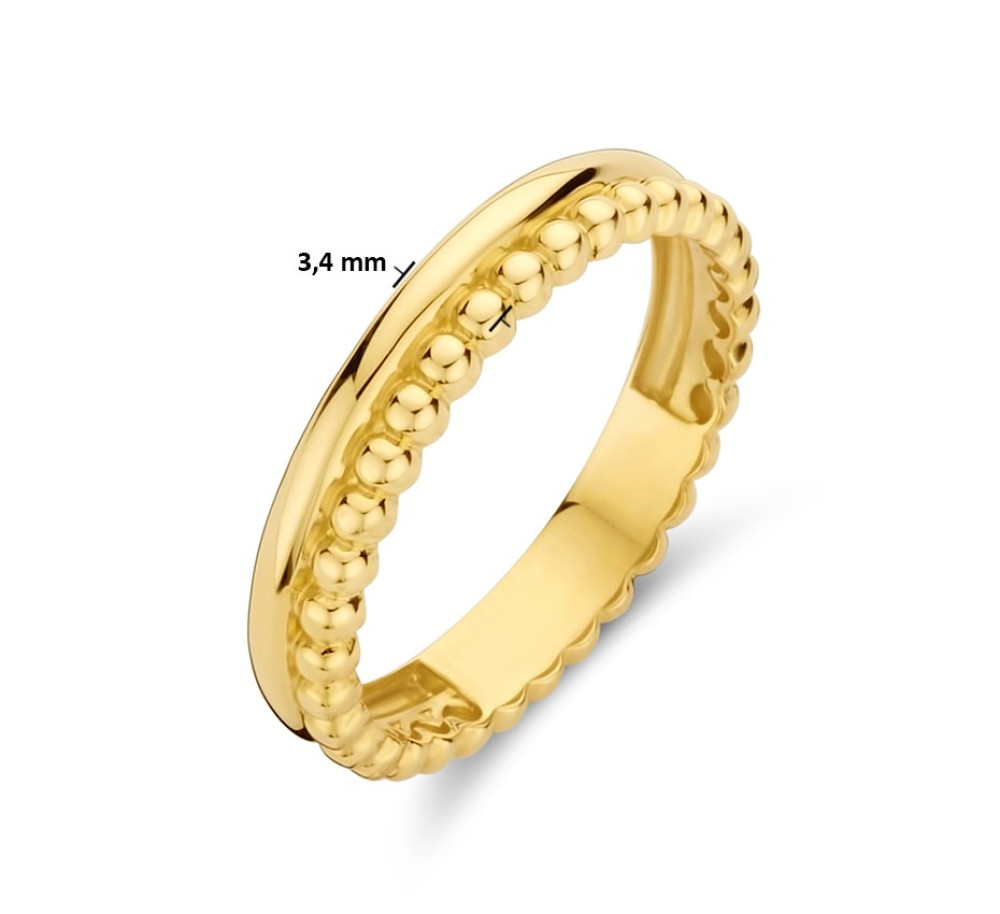 14-karaat-gouden-bolletjesring-met-speelse-textuur