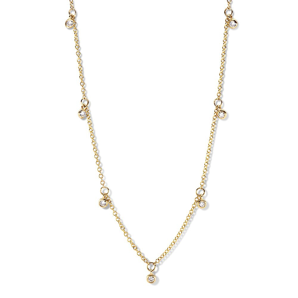 14-karaat-gouden-collier-met-7-diamanten-hangers-0-25-crt-lengte-42-45-cm