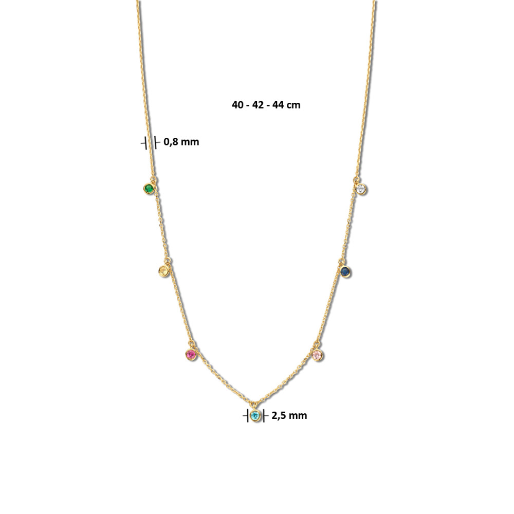 14-karaat-gouden-collier-met-gekleurde-zirkonia-met-hanger-in-goud-en-zirkonia-lengte-40-cm