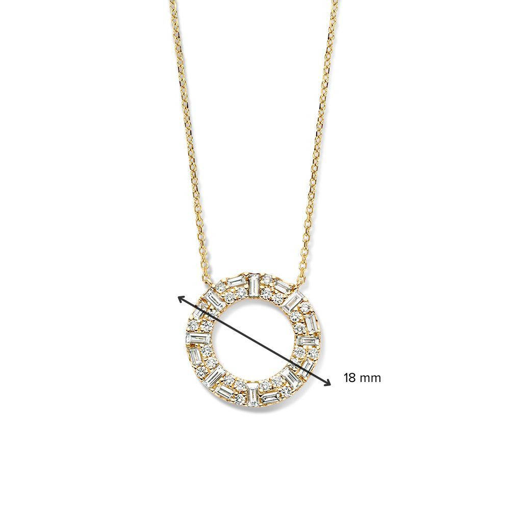 14-karaat-gouden-collier-met-grote-diamanten-hanger-0-98-crt-lengte-42-45-cm