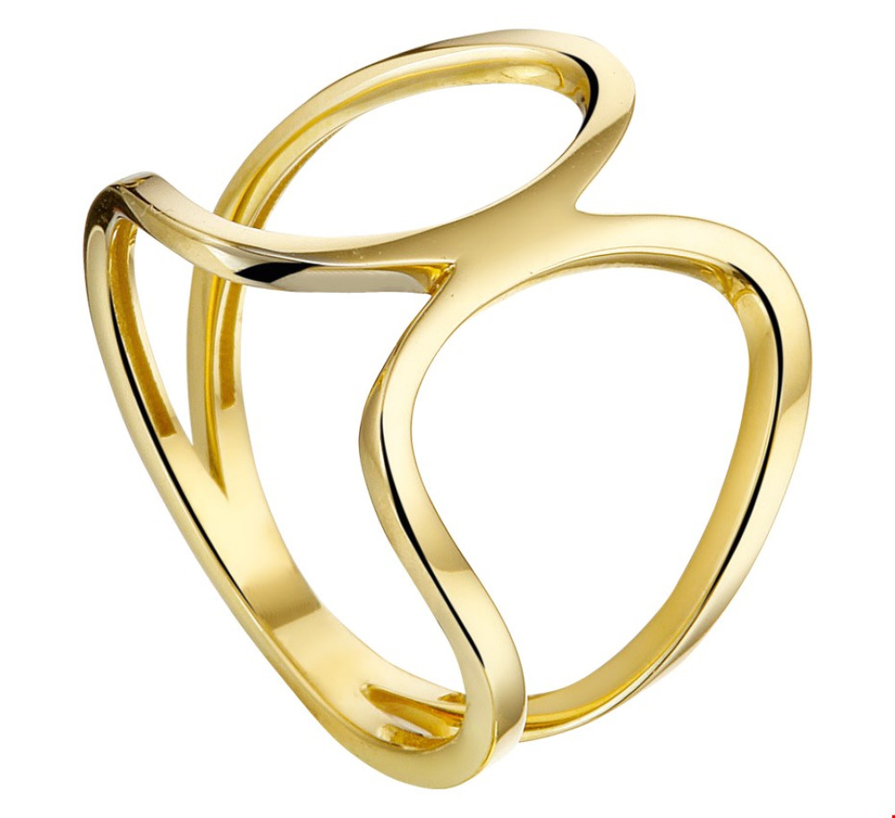 14-karaat-gouden-crossover-ring-met-opengewerkt-golvend-ontwerp