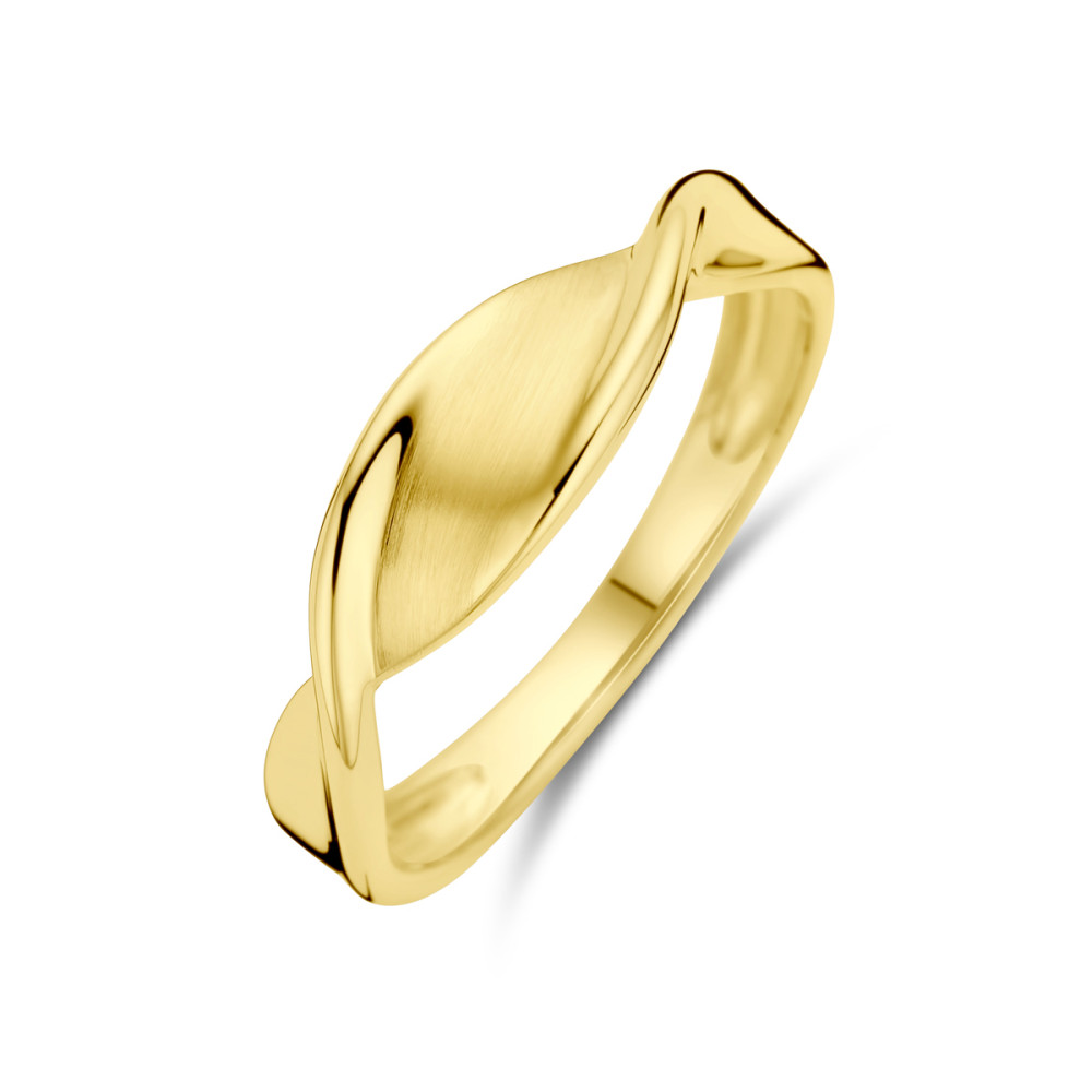 14-karaat-gouden-crossover-ring-met-vloeiend-gekruist-ontwerp