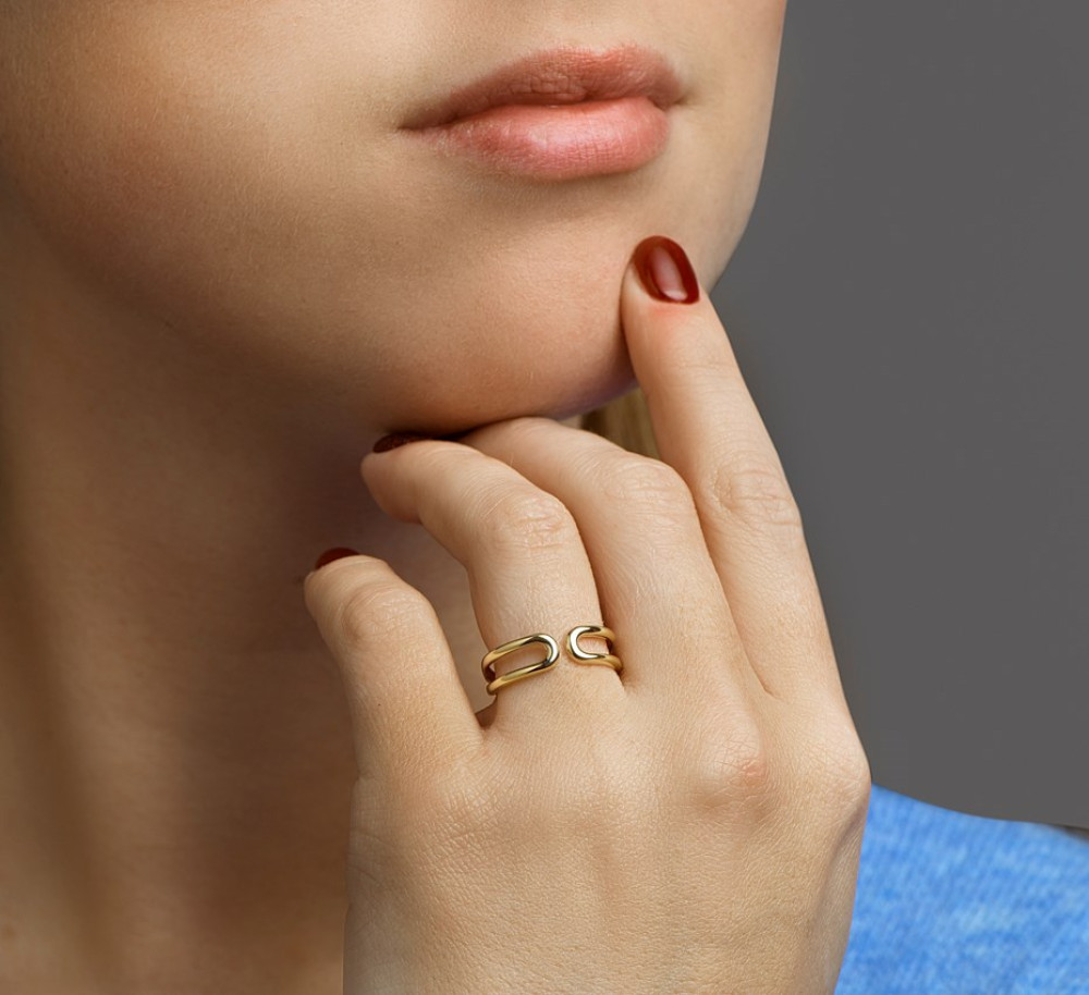14-karaat-gouden-crossover-ring-met-vloeiend-golvend-ontwerp