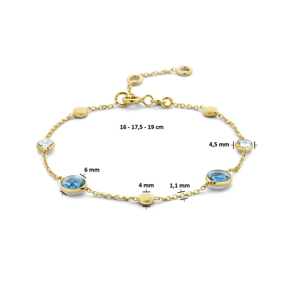14-karaat-gouden-edelsteen-schakelarmband-met-blauwe-topaas-en-verstelbare-lengte