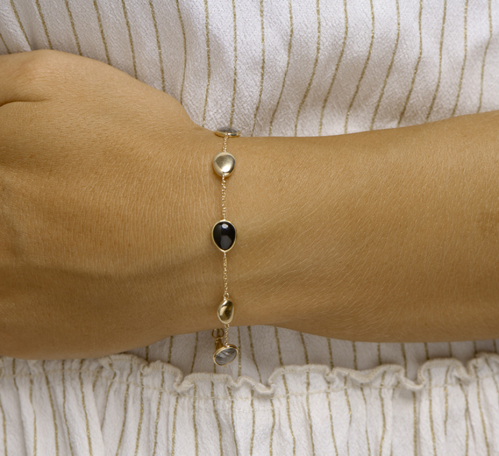14-karaat-gouden-edelsteen-schakelarmband-met-zwart-rutiel-en-onyx