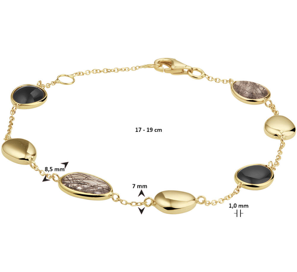 14-karaat-gouden-edelsteen-schakelarmband-met-zwart-rutiel-en-onyx
