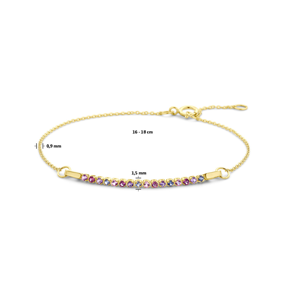 14-karaat-gouden-edelsteenarmband-met-amethist-rhodoliet-en-saffier