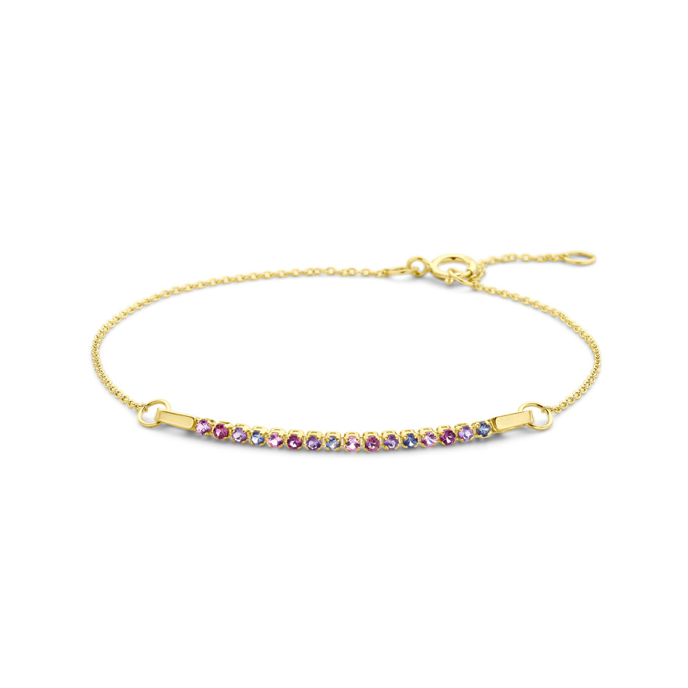 14-karaat-gouden-edelsteenarmband-met-amethist-rhodoliet-en-saffier