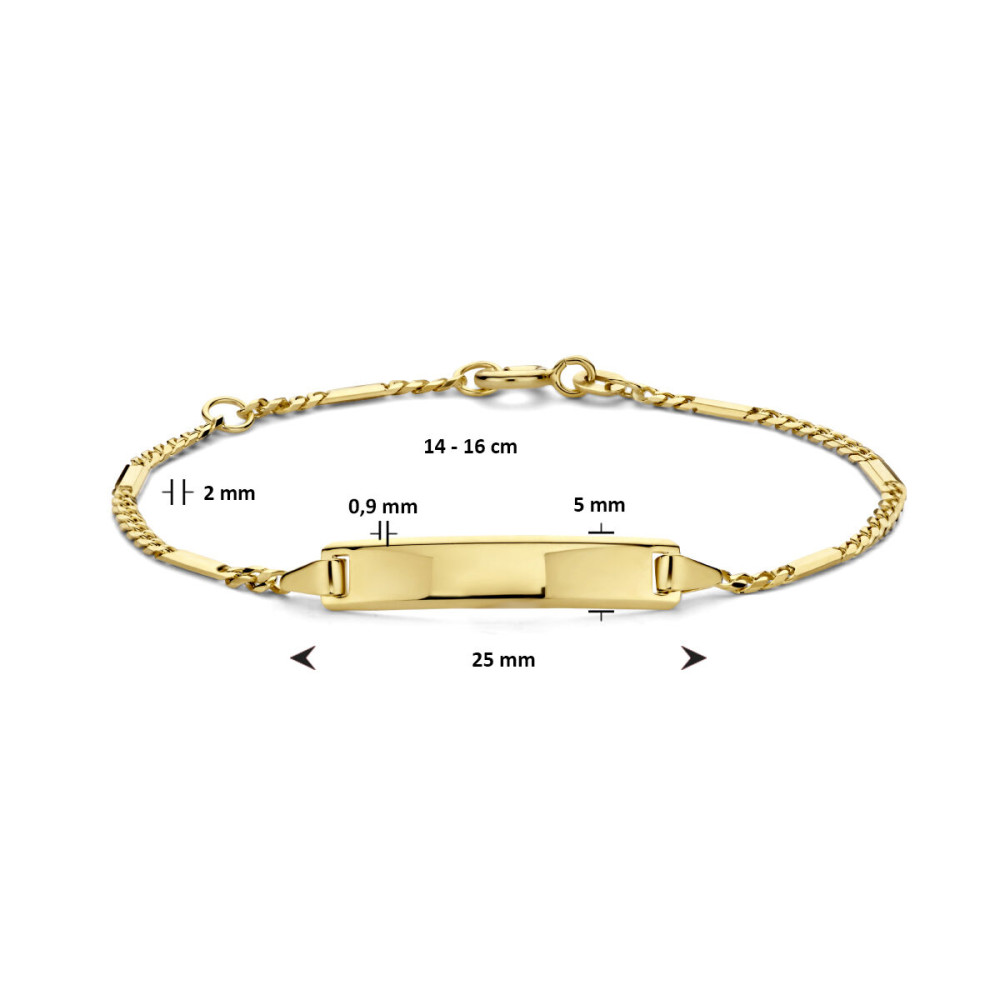 14-karaat-gouden-graveerbare-schakelarmband-met-glanzend-plaatje
