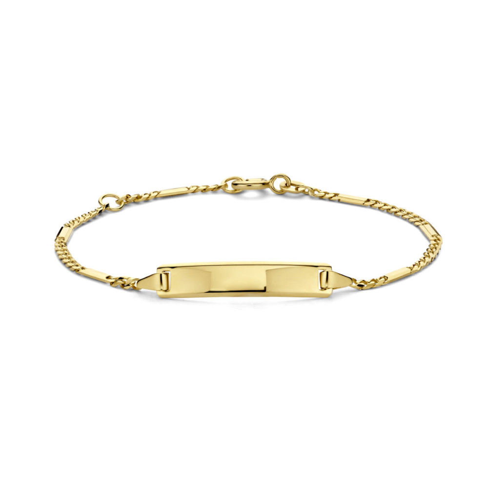 14-karaat-gouden-graveerbare-schakelarmband-met-glanzend-plaatje