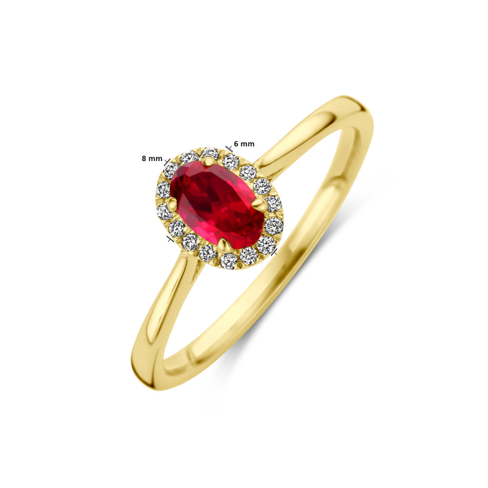 14-karaat-gouden-halo-ring-met-ovale-lab-grown-robijn-en-diamanten